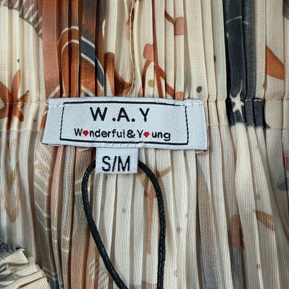 Western Print Tiered Fringe Midi Skirt Sz S-M Festival Coachella Statement Boho - Picture 7 of 10